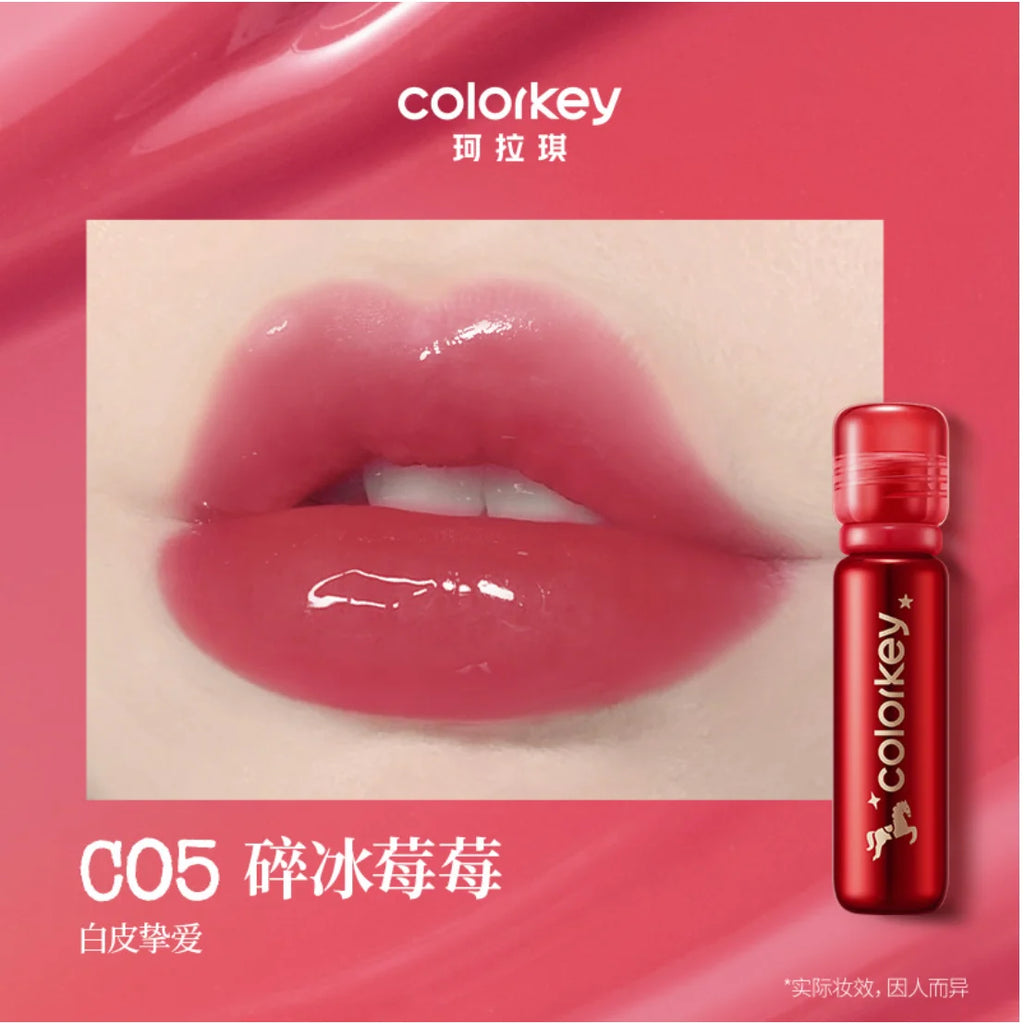 COLORKEY Glossy Lip Lacquer | Plump, Moisturizing & Transfer-Proof Liquid Lipstick QXL C05
