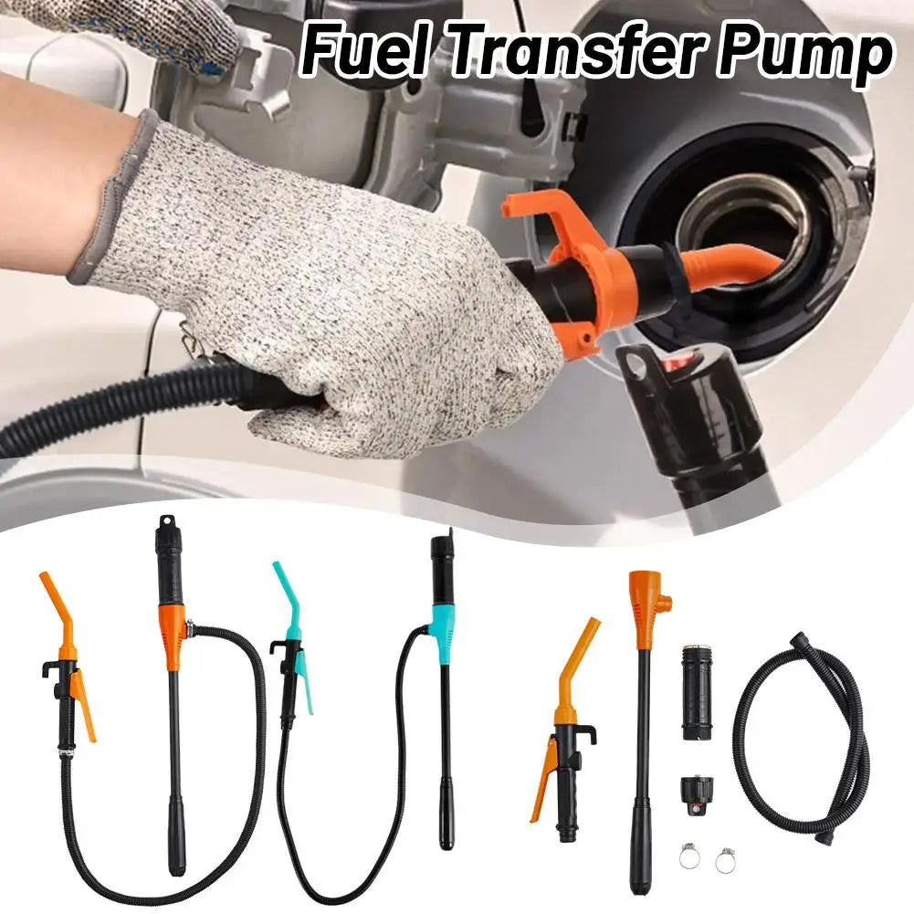 Battery-Powered Fuel Transfer Pump | Gas & Oil with Flow Nozzle Fuel Transfer Pump QXL
