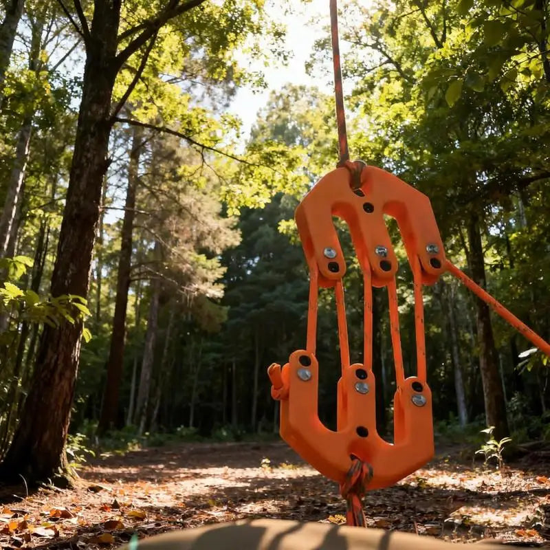 2-Ton Block & Tackle Hoist | Compact Portable Hunting Game Lift Portable Game Hoist QXL