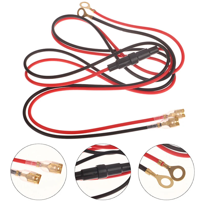 USB Charger Socket Wire Harness 10A Fuse | Car ATV Motorcycle Vehicle USB Charger QXL