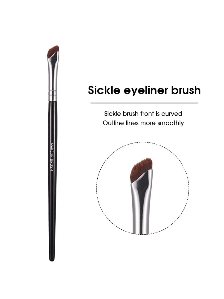 GECOMO Sickle Eyeliner & Eyebrow Brush | Bevel Knife Edge Eye Makeup Brush QXL Sickle eyelinerbrush