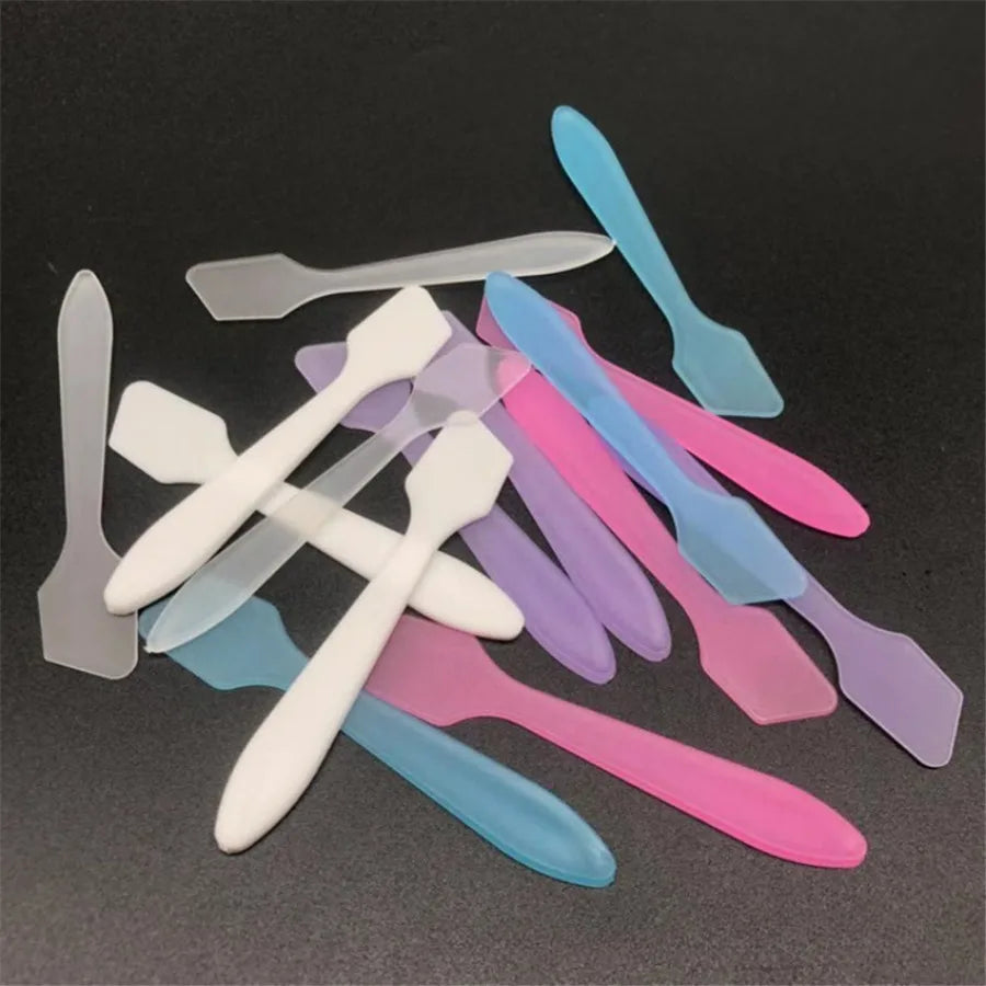 10-Pack PP Cream Spatulas for Facial Mask & Skincare Cosmetic Spatula Set QXL