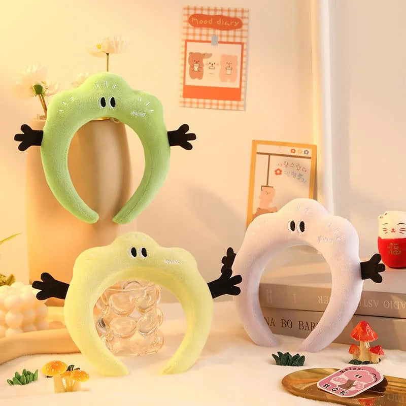 Cute Cloud Plush Headband | Makeup & Face Washing Plush Hair Headband QXL