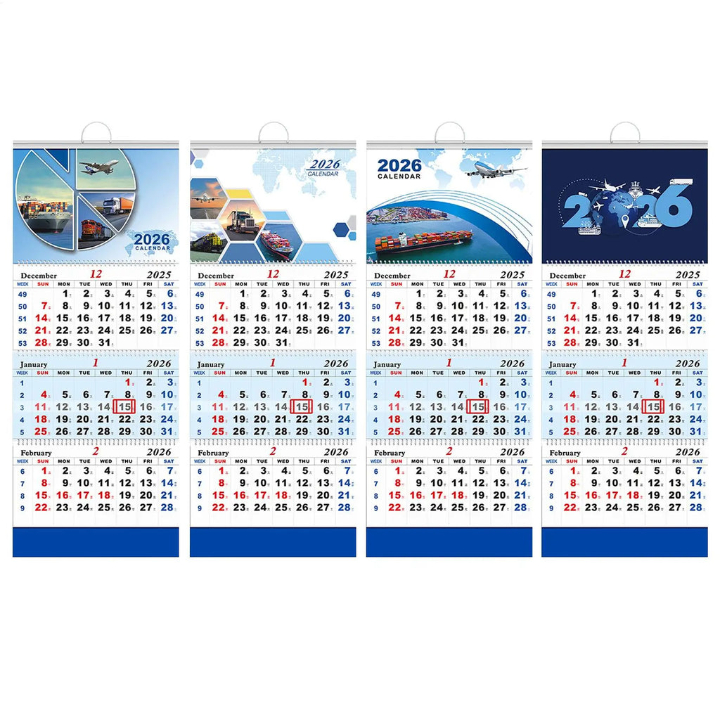 2026 Wall Calendar | 3-Month Vertical Planner with Holidays Wall Calendar Planner QXL