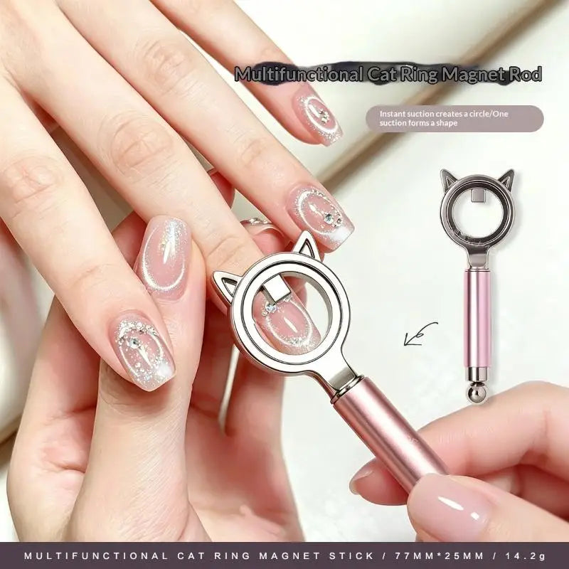 Cat Eye Nail Magnet | Black Hole & Hollow Effect Tool Nail Art Magnet QXL
