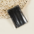 Disposable Mascara Wands & Eyebrow Spoolie Brushes Set Disposable Spoolie Brushes QXL 50pcs black Wool Fiber