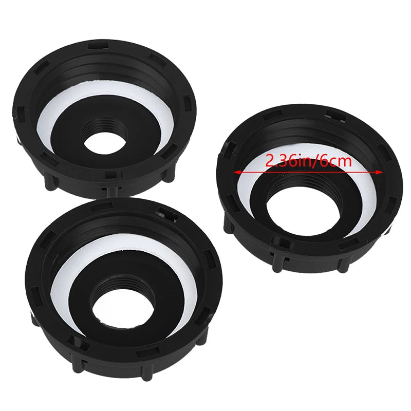 IBC Tank S60x6 Coarse Thread Cap Adapter 1/2" 3/4" 1" Plastic IBC Tank Adapter QXL