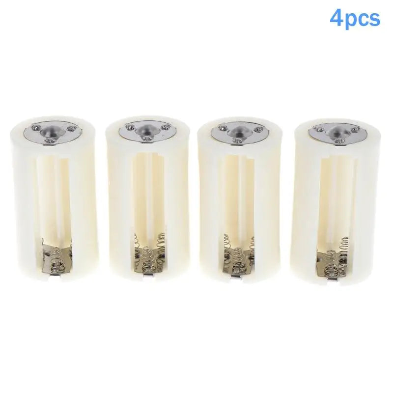 4-Pack AA to D Battery Converter Adapters | PP Shell Battery Size Converter QXL Default Title