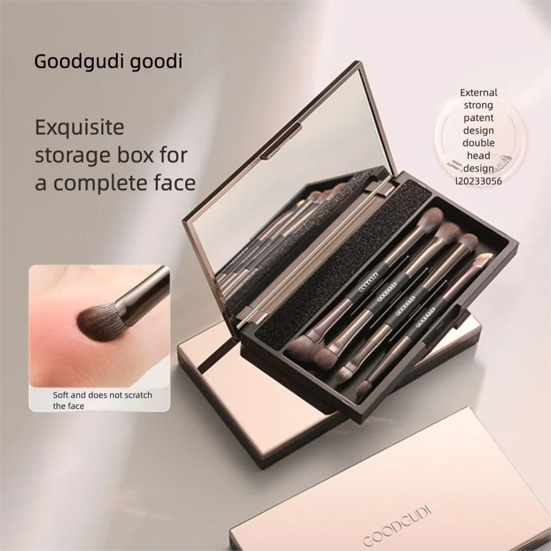 5-Pc Double-Head Makeup Brush Set | Storage Box Included Makeup Brush Set QXL