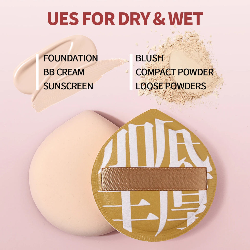 KOSSHOW 4-Piece Makeup Puff Set – Powder & Foundation Blending Makeup Puff Set QXL