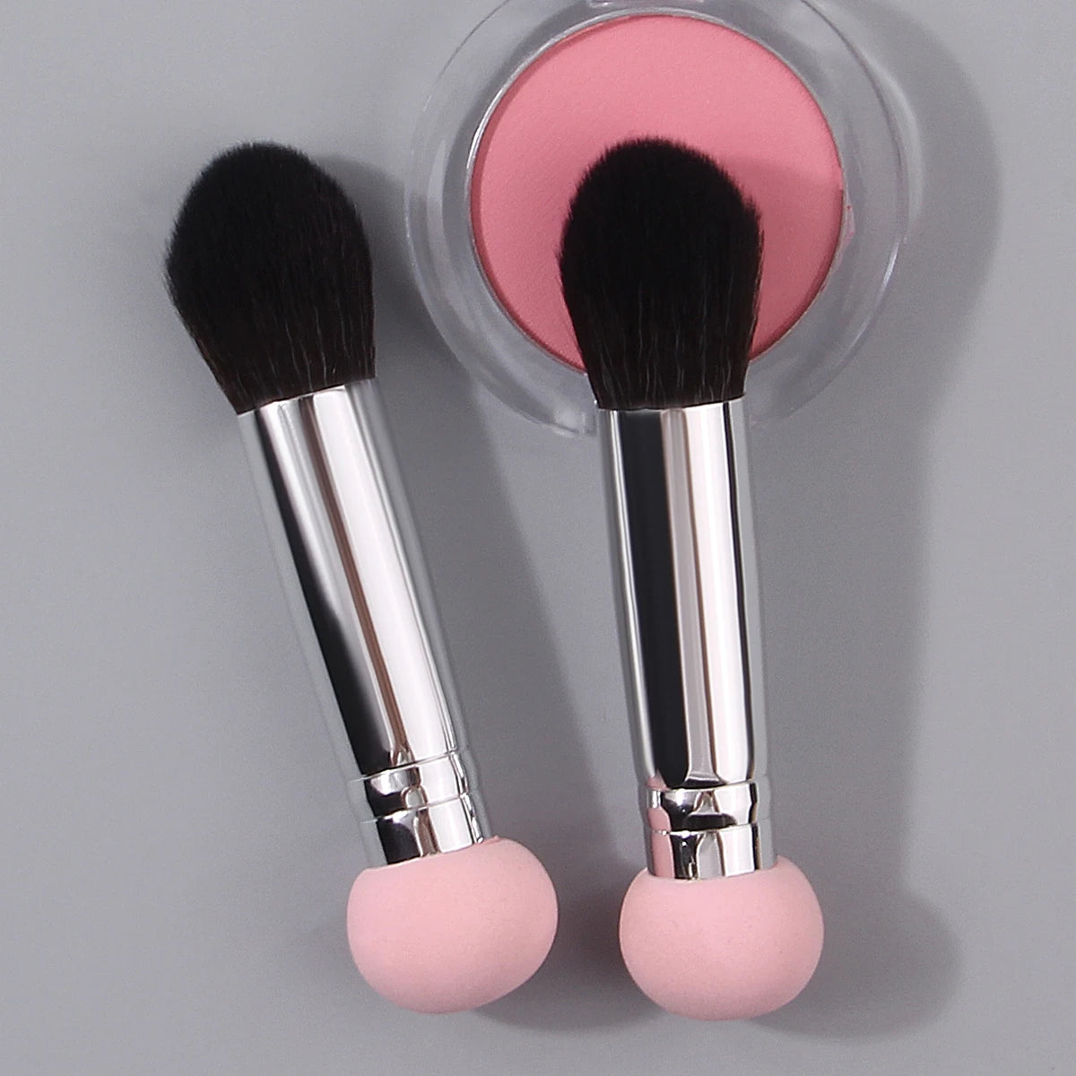 2-Pack Double-Ended Makeup Brushes | Foundation & Blush Set Makeup Brush Set QXL