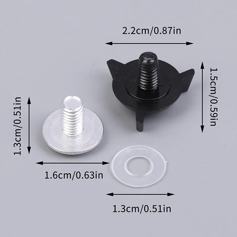 8-Pack Aluminum Motocross Helmet Visor Screws & Washers Helmet Visor Screws QXL