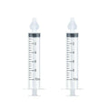 Baby Nasal Aspirator Syringe | Soft Silicone Tip, Reusable Baby Nasal Aspirator QXL 2PCS Transparent