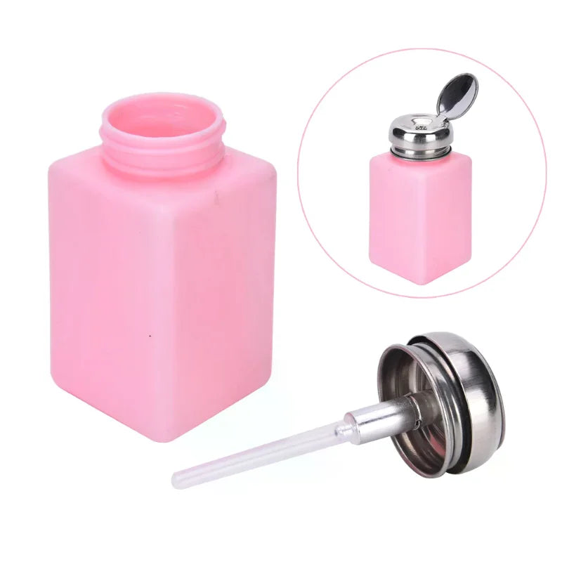 200mL Pump Dispenser Bottle – Nail Polish Remover & Cleaner Pump Dispenser Bottle QXL