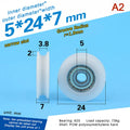 U Groove 625 Ball Bearing Pulley Wheel for Doors & Drawers Pulley Bearing Wheel QXL A2