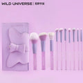 10-Pc Beginner Makeup Brush Set | Blush Contour Eyeshadow Kit Makeup Brush Set QXL 10 brushes and a bag