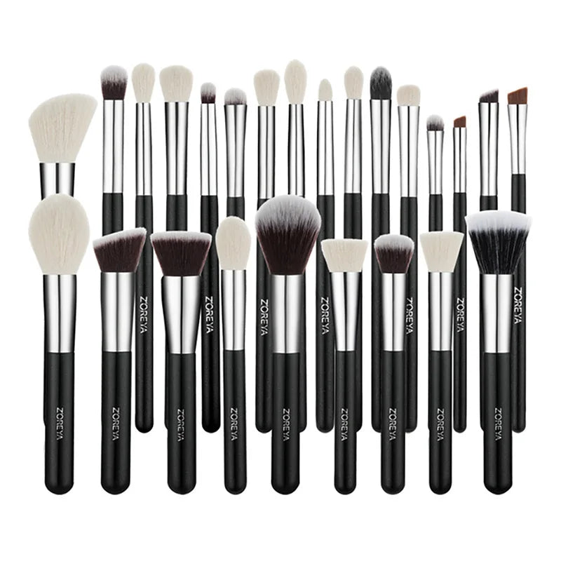 Zoreya 25-Piece Makeup Brush Set | Foundation & Eyeshadow Makeup Brush Set QXL