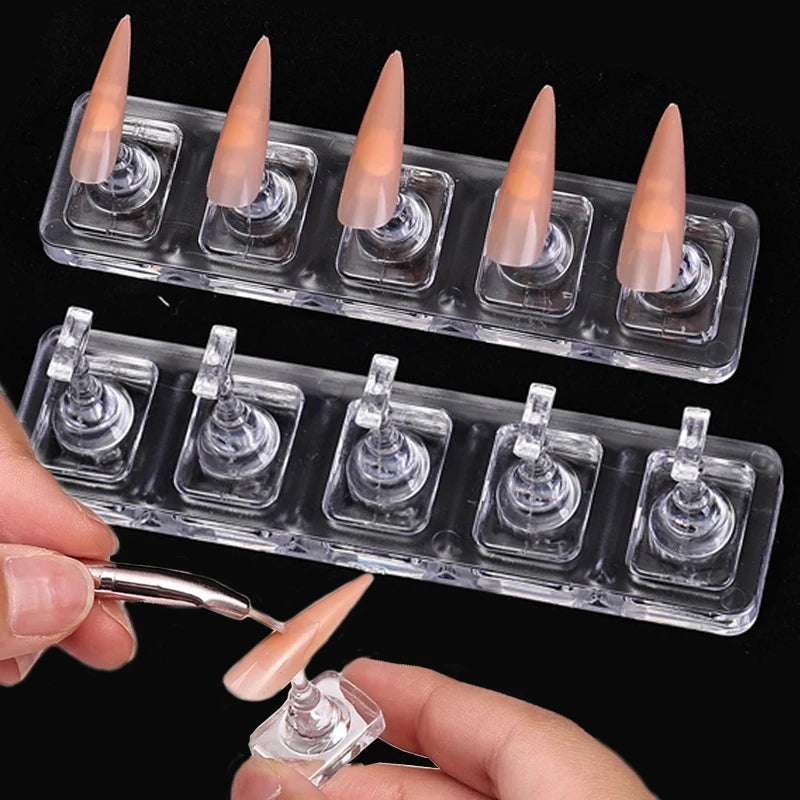 Acrylic Non-Magnetic Nail Practice Stand | Tips Holder Nail Art Practice Stand QXL