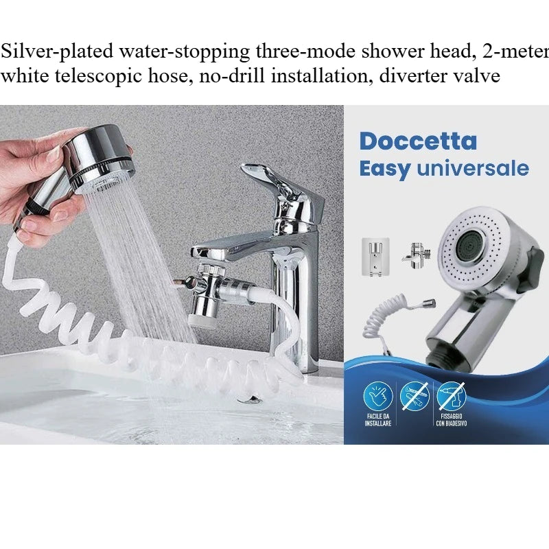 Pull-Out Faucet Extender | Telescopic Sink Hair Washing Sprayer Faucet Sprayer Extender QXL