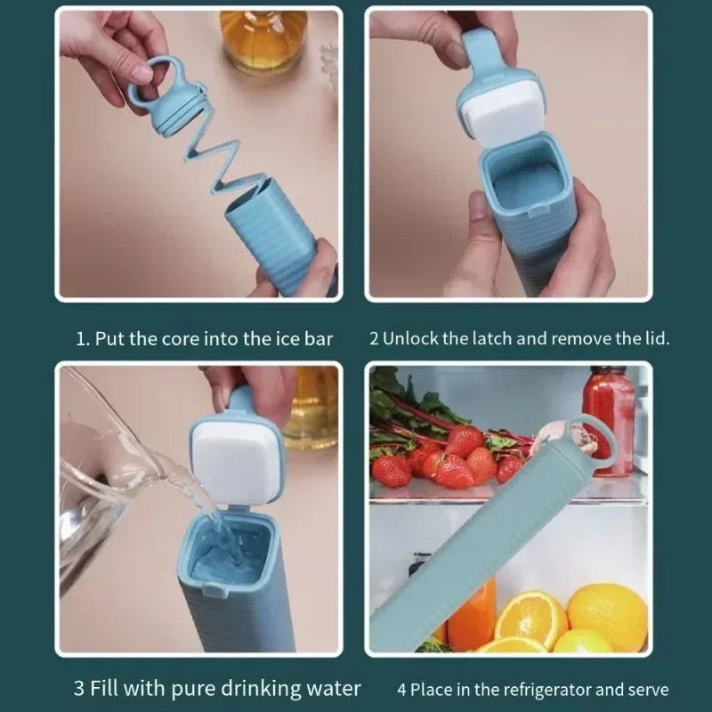 Reusable Silicone Ice Cube Tray | Multi-Grid Fast Freeze Mold Ice Cube Tray QXL