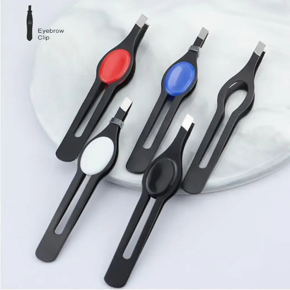 Slanted Eyebrow Tweezer – Stainless Steel Hair Removal Tool Eyebrow Tweezer QXL