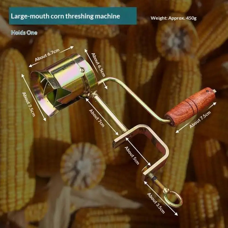 Manual Corn Peeler with Hand Crank | Alloy Steel Kernel Sheller Corn Kernel Sheller QXL