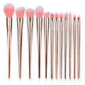 12-Piece Rose Gold Makeup Brush Set | Face & Eye Tools Makeup Brush Set QXL Gold