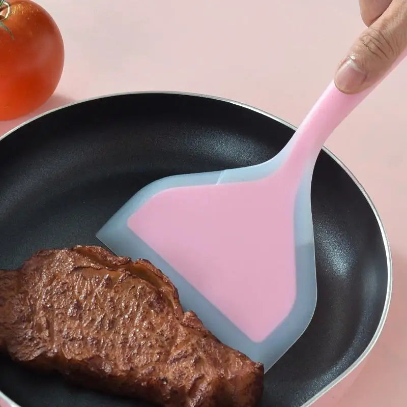 Wide Silicone Spatula | Non-Stick Flexible Cooking Turner Silicone Spatula QXL