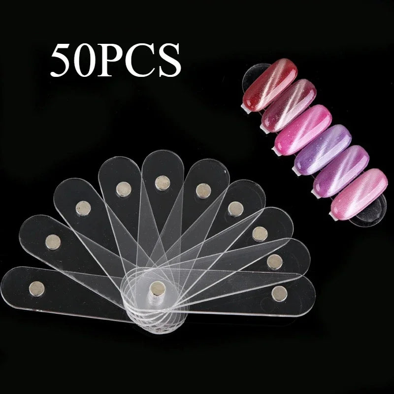 Magnetic False Nail Tips Display Stand | Acrylic Holder 10pk Nail Tip Display Stand QXL