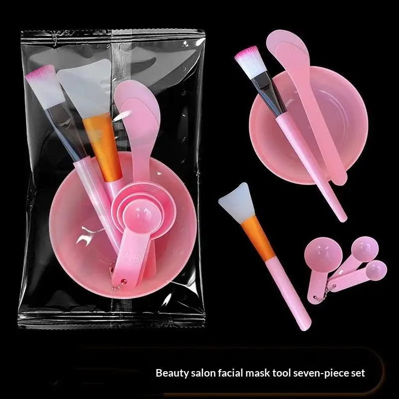7-Piece DIY Face Mask Mixing Kit – Bowl, Spatula & Brushes Face Mask Mixing Kit QXL