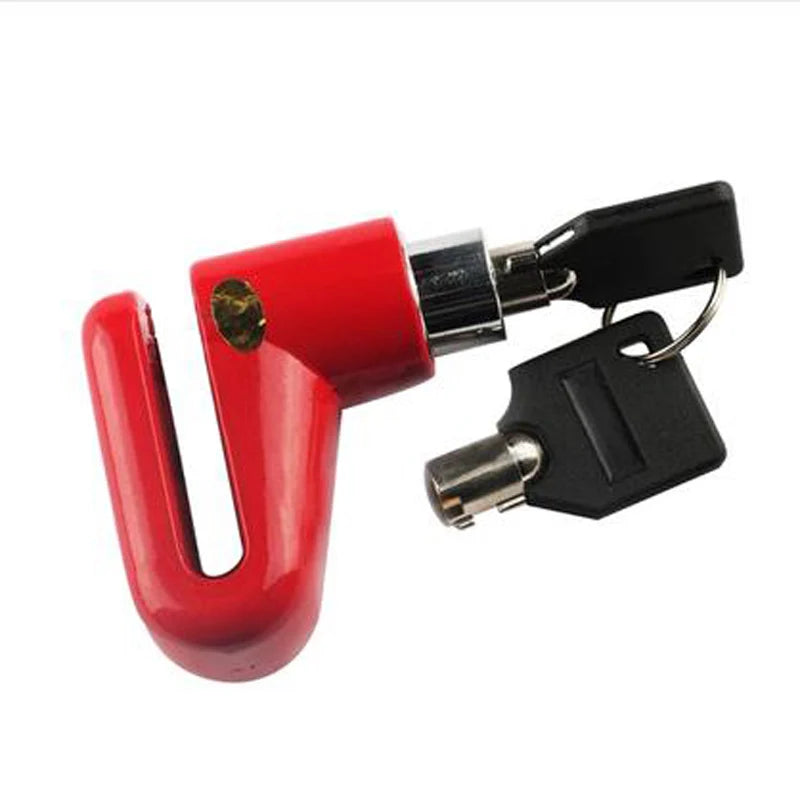 Motorcycle Disc Brake Lock – Anti-Theft Security for Bikes Disc Brake Lock QXL Red