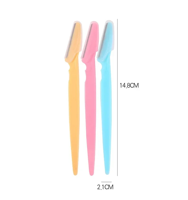 vvocci 3-Pack Eyebrow Trimmer Razors | Portable Face Shaper Eyebrow Trimmer Razor QXL M7 Mixed-3Pcs