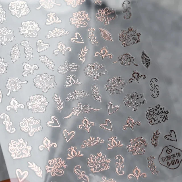5D Kawaii Macaron Star Nail Art Stickers | DIY Decals