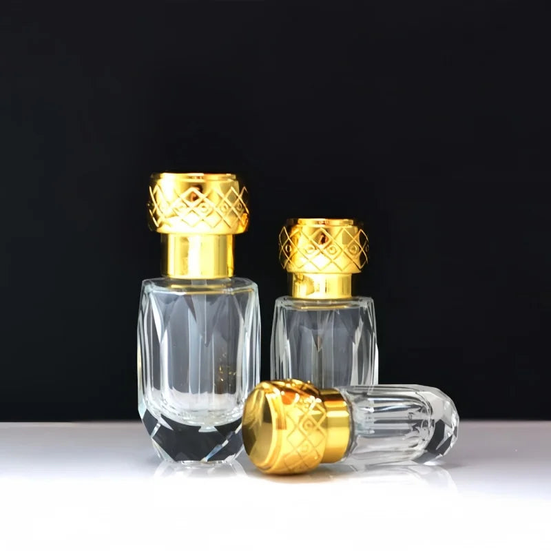 Glass Roll-On Bottle 3/6/12ml | Refillable Essential Oil Vial Roll-On Glass Bottle QXL