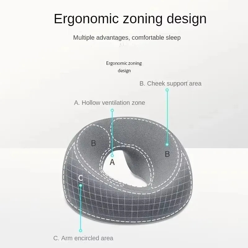 Memory Foam Face Rest Pillow | Massage & Salon Headrest Massage Face Pillow QXL