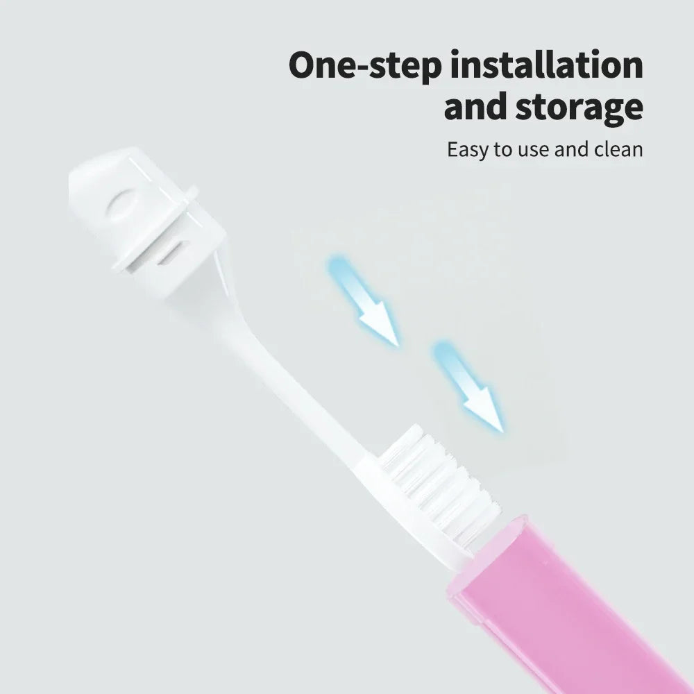 Foldable Travel Toothbrush | Portable Mini Adult Toothbrush Travel Toothbrush QXL