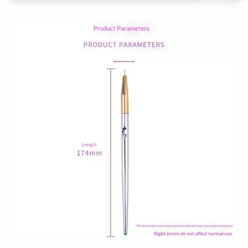 3-Pc Nail Art Liner Brush Set | Striping & French Tip Pens Nail Art Liner Brush QXL