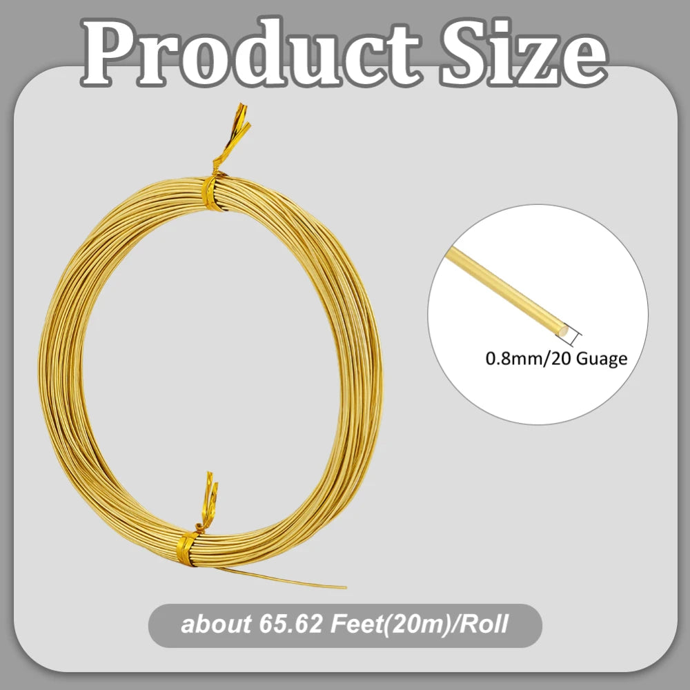 20 Gauge Square Bare Copper Wire 19.6 Ft | DIY Jewelry Craft Jewelry Craft Wire QXL AECH04-11413