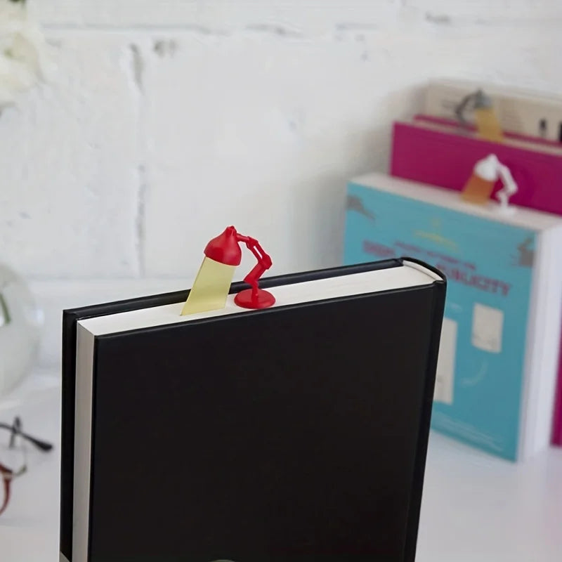 Cartoon Desk Lamp Bookmark | Novelty Office Stationery Novelty Bookmark QXL