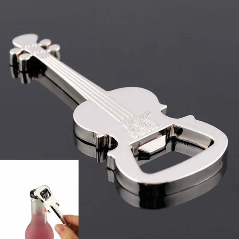 Guitar Shape Zinc Alloy Bottle Opener | Novelty Kitchen Tool Novelty Bottle Opener QXL