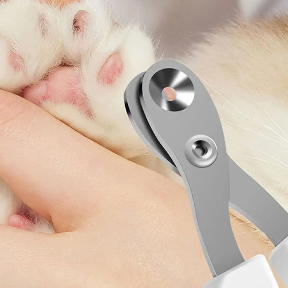 Pet Nail Scissors | Round-Hole Claw Trimmer for Cats & Dogs Pet Nail Trimmer QXL