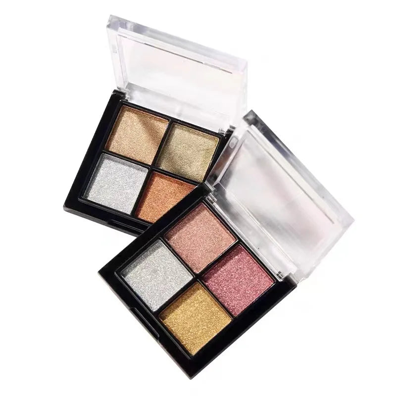 4-Color Magic Mirror Nail Powder | Gold Rose Gold Aurora Chrome Mirror Nail Powder QXL