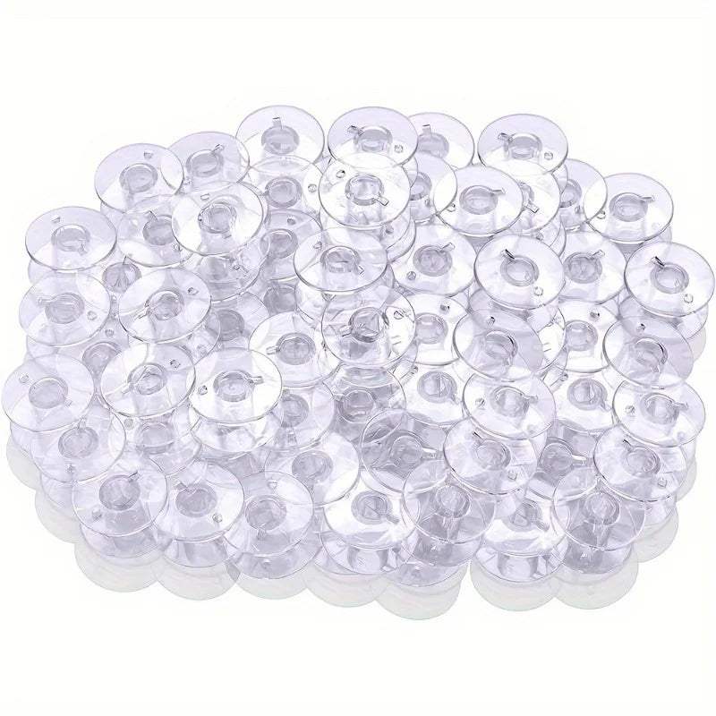 Transparent Plastic Bobbins for Sewing Machine | Clear Spools Sewing Machine Bobbin QXL