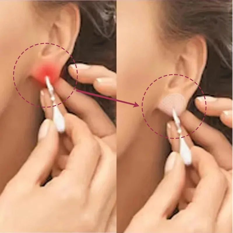100-Pack Clear Invisible Ear Lobe Support Tape for Earrings Ear Lobe Support Tape QXL