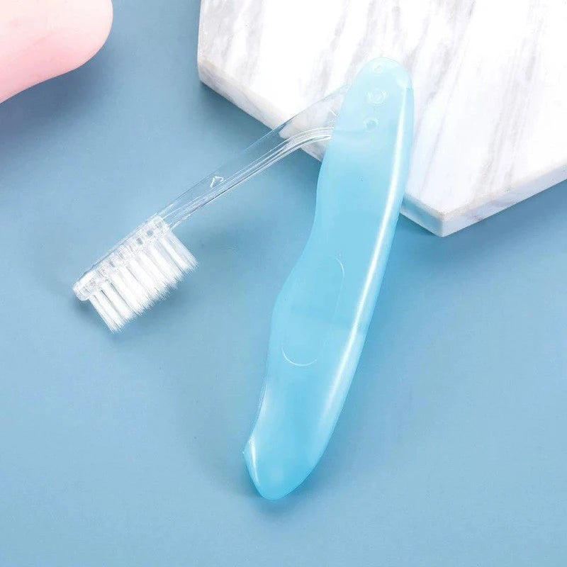 Foldable Travel Toothbrush | Full Head Medium Bristles Travel Toothbrush QXL
