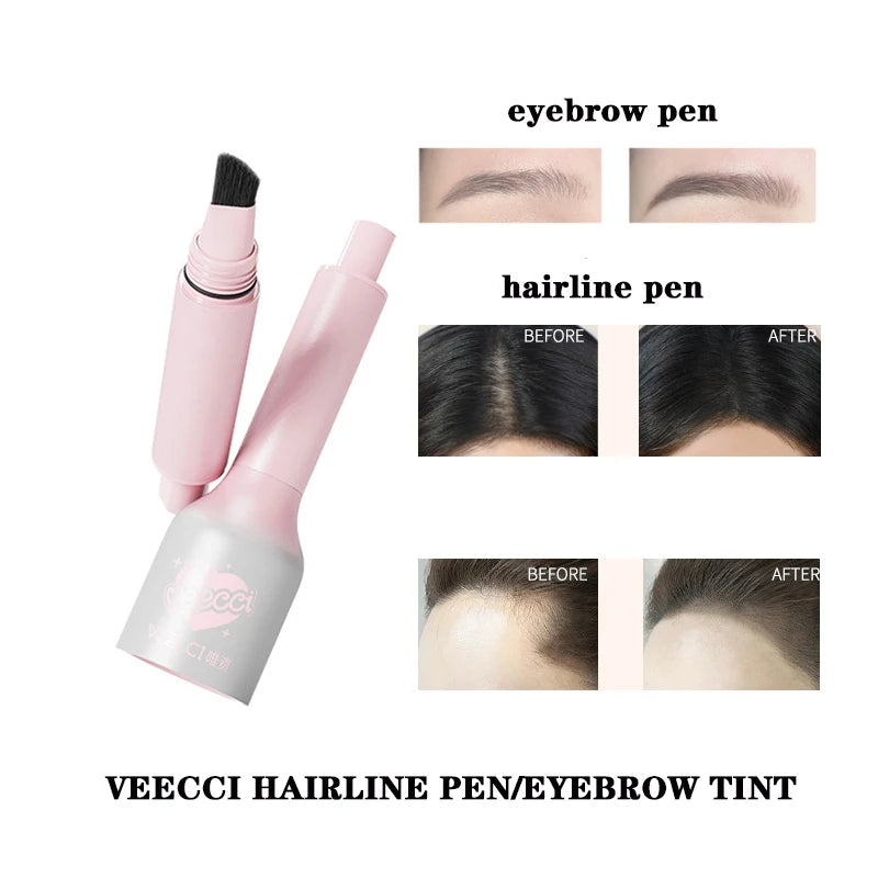VEECCI 2-in-1 Hairline & Eyebrow Tint Pen | Waterproof Eyebrow Tint Pen QXL
