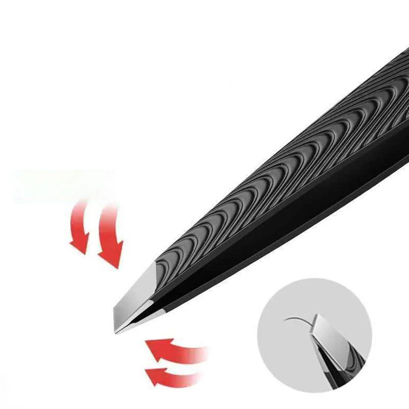 FUMOSIK Stainless Steel Tweezers | Eyebrow & Lash Tool Precision Tweezers QXL