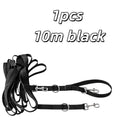 10m Hands-Free Dog Leash – Heavy-Duty, Up to 80kg Dog Leash QXL 1pcs 10m black