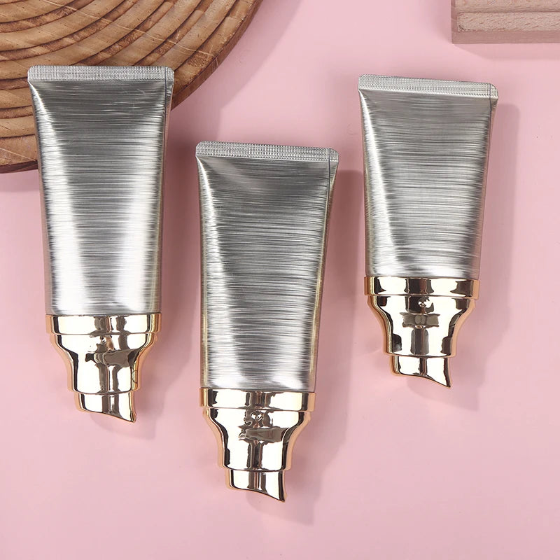 30/50ml Refillable Squeeze Travel Tube with Pump | Cosmetic Bottle Refillable Travel Tube QXL