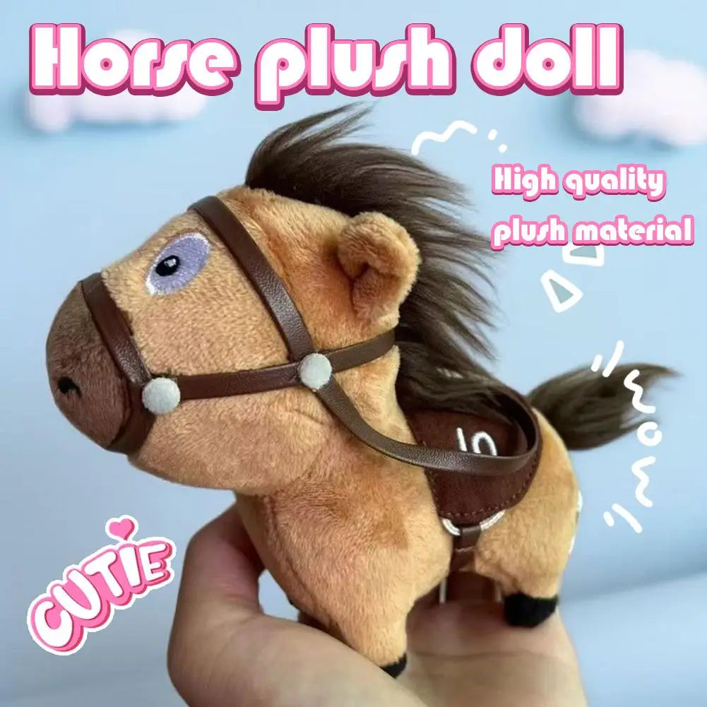 Cute Plush Horse Keychain | Stuffed Bag Charm & Pendant Gift Plush Keychain Charm QXL